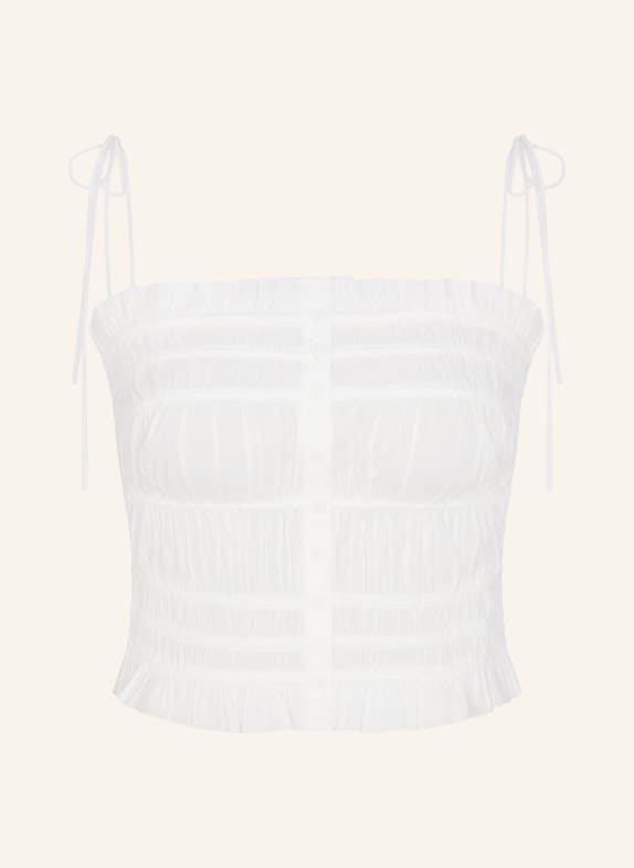 SKIMS Top de pyjama POPLIN APPAREL SNOW