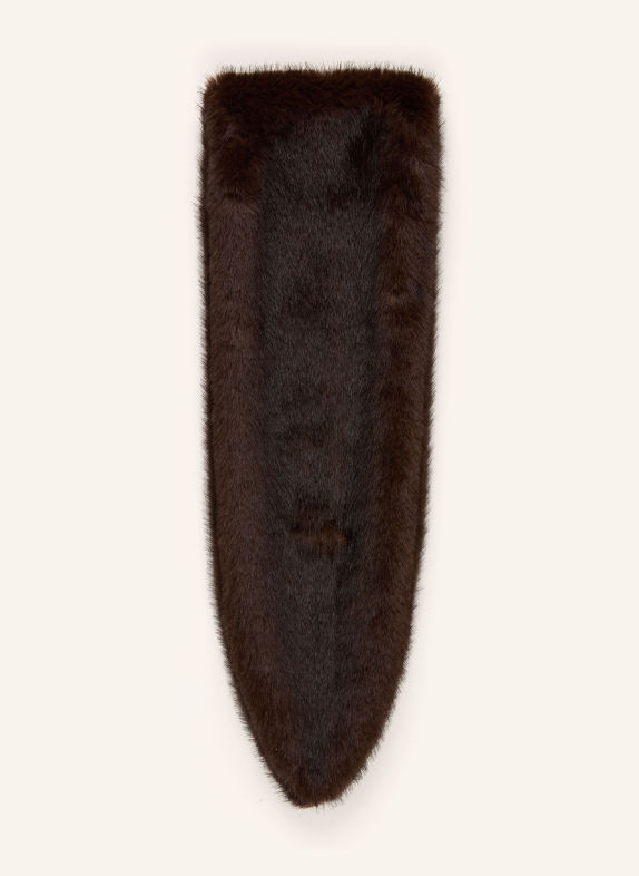 darling harbour Faux fur scarf BROWN