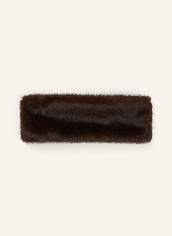 darling harbour Bandeau en fausse fourrure BROWN
