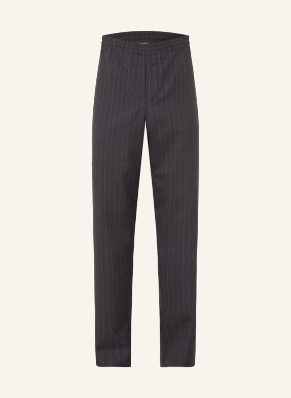 BURBERRY TREVOR Regular Fit Pants DARK GRAY / CREAM
