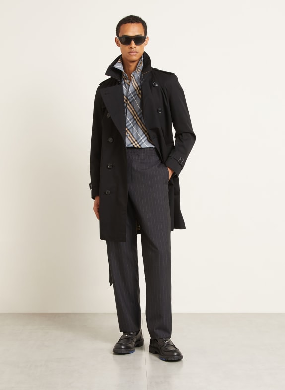 BURBERRY Broek TREVOR Regular Fit DONKERGRIJS / CRÈME
