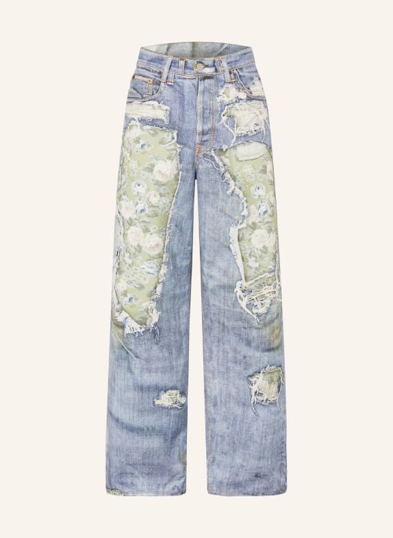 Acne Studios Džíny Regular Fit AFY BLUE/GREEN