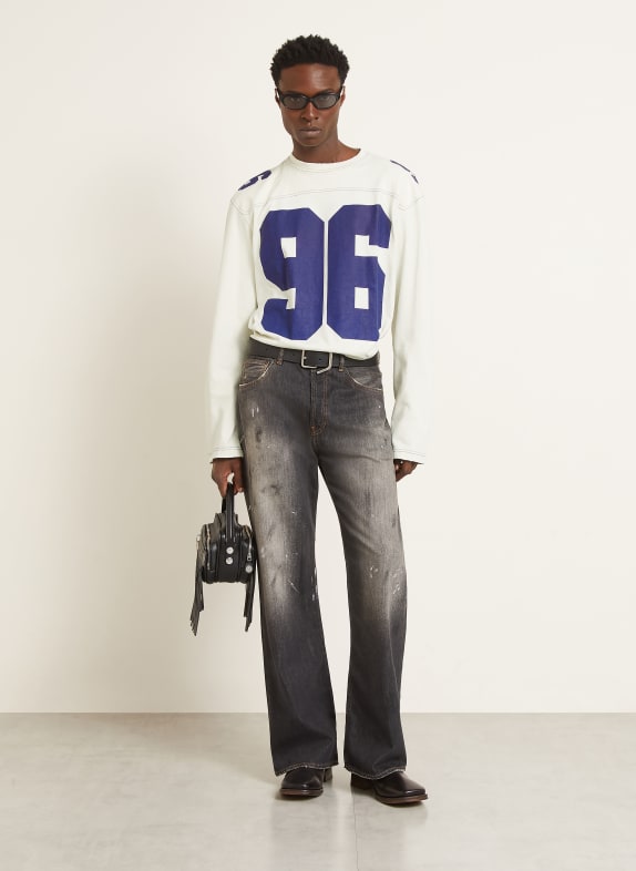 Acne Studios T-shirt met lange mouwen BEIGE / BLAUW