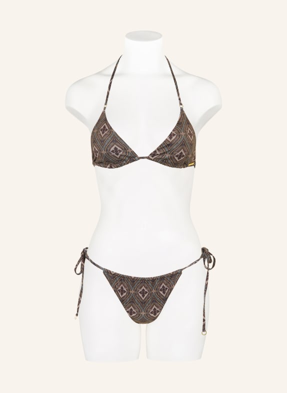 NINETY-9 Triangel-bikinibroekje POSITANO BRUIN / TAUPE / GRIJS