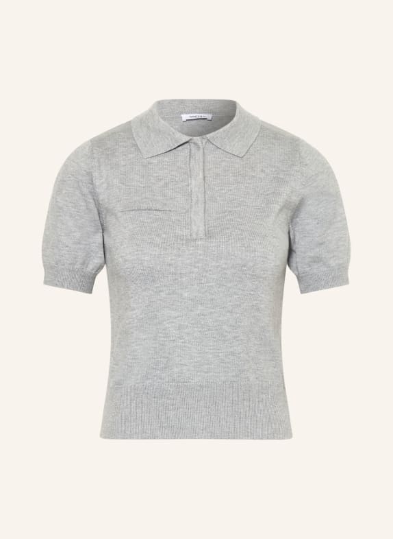 NINETY-9 FAYE Knit Polo Shirt GRAY