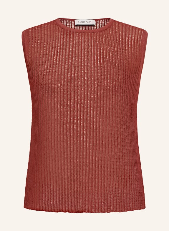 CARTOON Sleeveless sweaters DARK RED