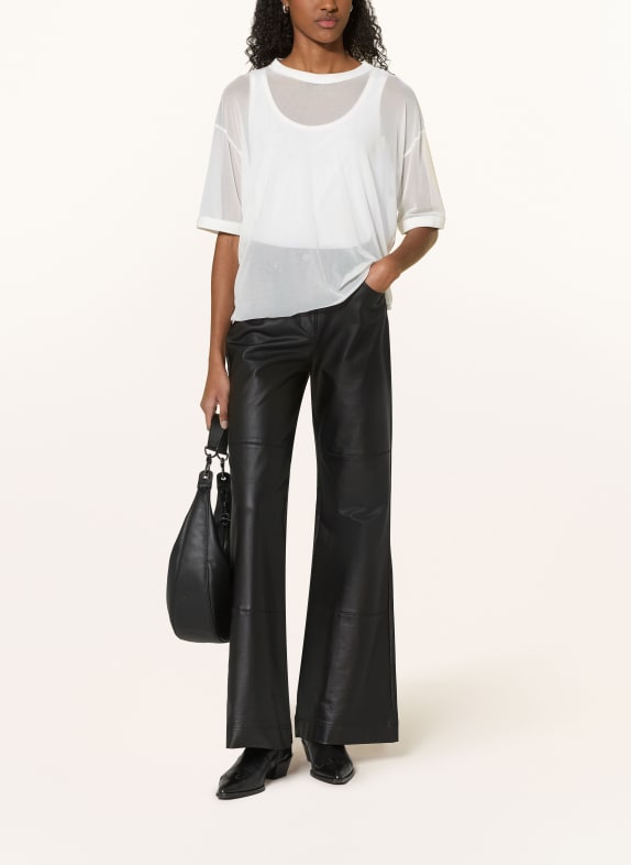 10DAYS T-shirt i mesh ECRU