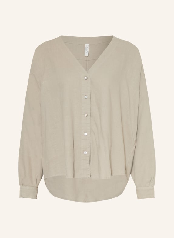10DAYS Bluse mit Leinen BEIGE