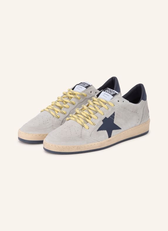 GOLDEN GOOSE Baskets BALL STAR GRIS / BLEU FONCÉ