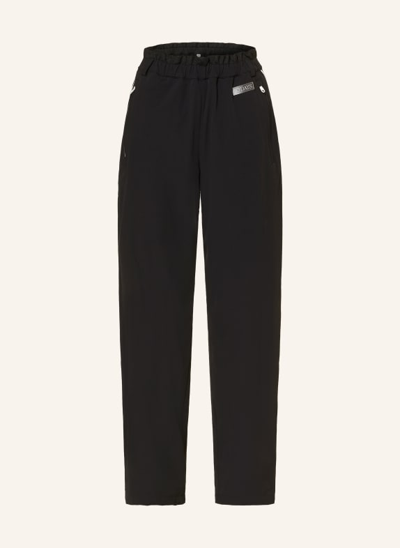 10DAYS Jogger-style pants with braided trim BLACK / ECRU