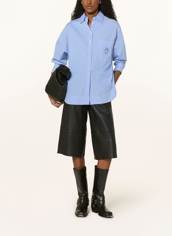10DAYS Shirt blouse BLUE / DARK BLUE / WHITE