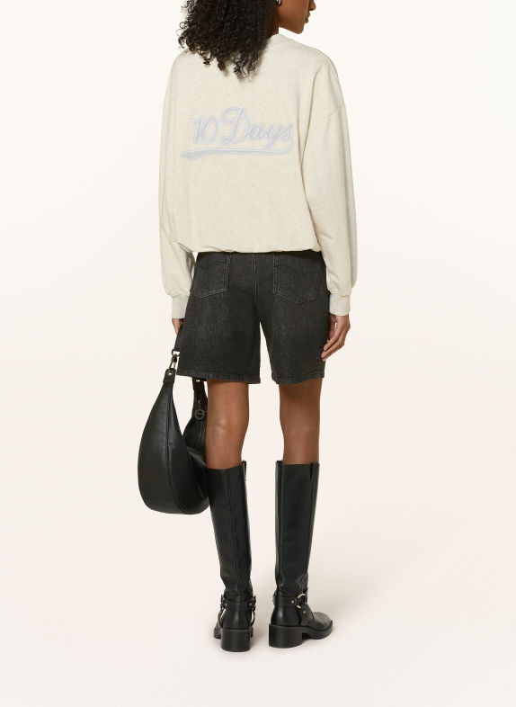 10DAYS Sweatshirt ECRU / LIGHT GRAY