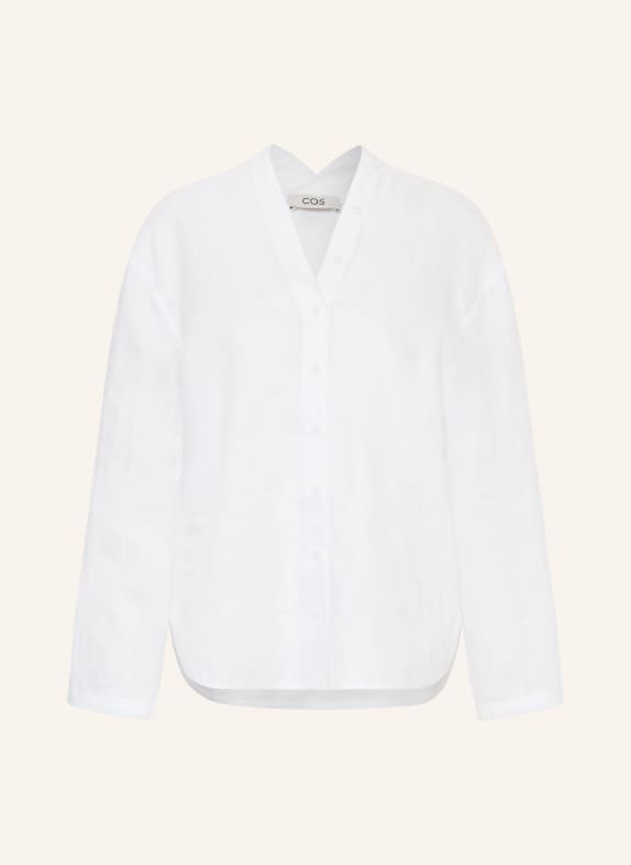 COS Linen blouse WHITE