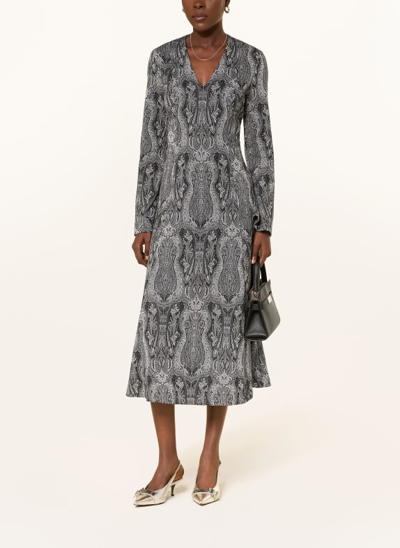 ANNA's Robe avec fil pailleté GRIS FONCÉ / ARGENT / NOIR