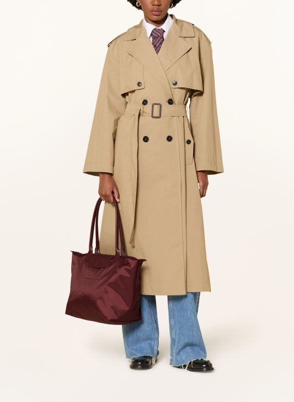 LONGCHAMP Shopper LE PLIAGE LARGE MØRKERØD