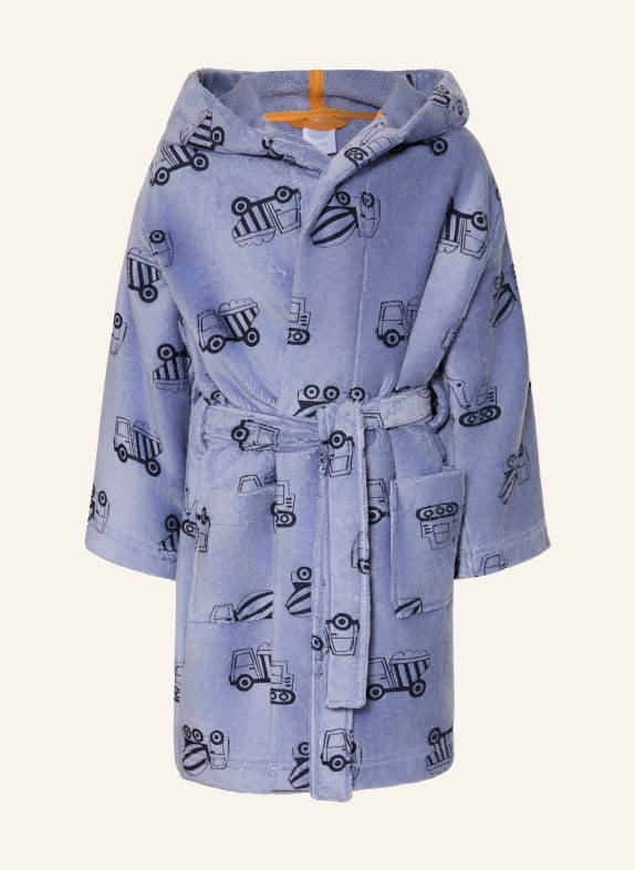 Sanetta Badjas met capuchon BLAUWGRIJS / DONKERBLAUW