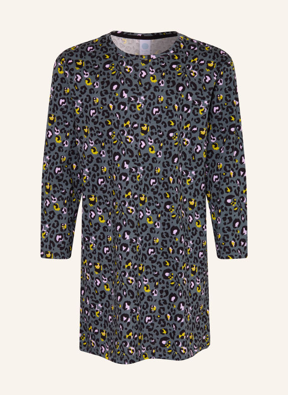 Sanetta Nightgown TEAL / LIGHT PURPLE / BLACK