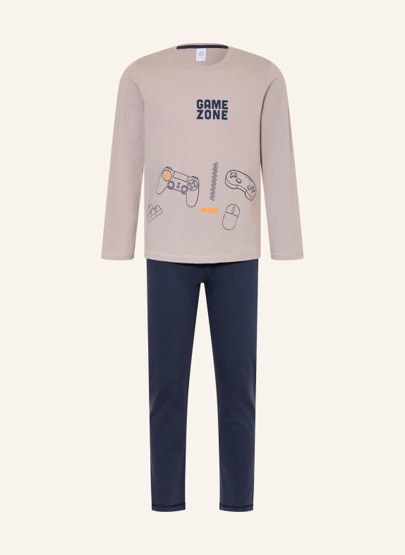 Sanetta Pyjamas LJUSGRÅ / BLÅGRÅ
