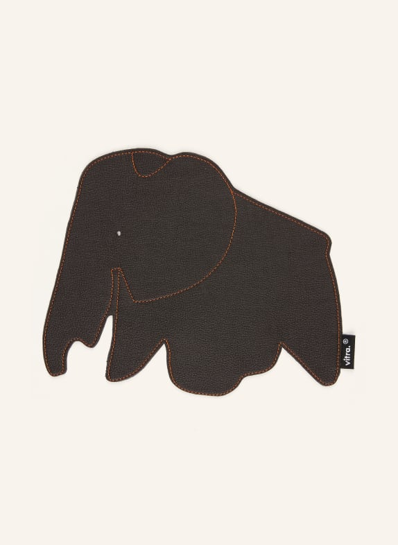 vitra Leren muismat ELEPHANT MARRON FONCÉ / ORANJE