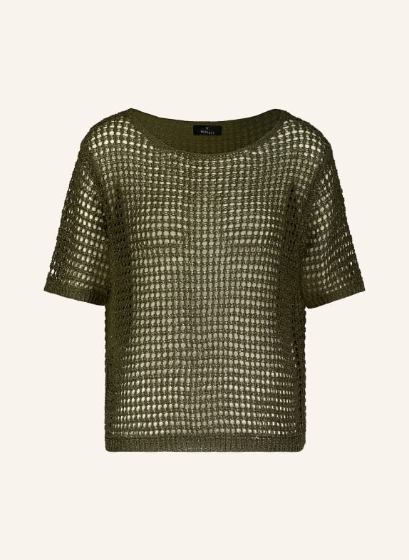 monari Tricou din tricot cu fire strălucitoare OLIV