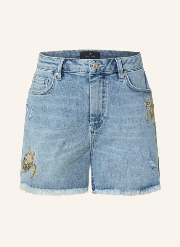 monari Pantaloni scurți din denim cu paiete 750 jeans