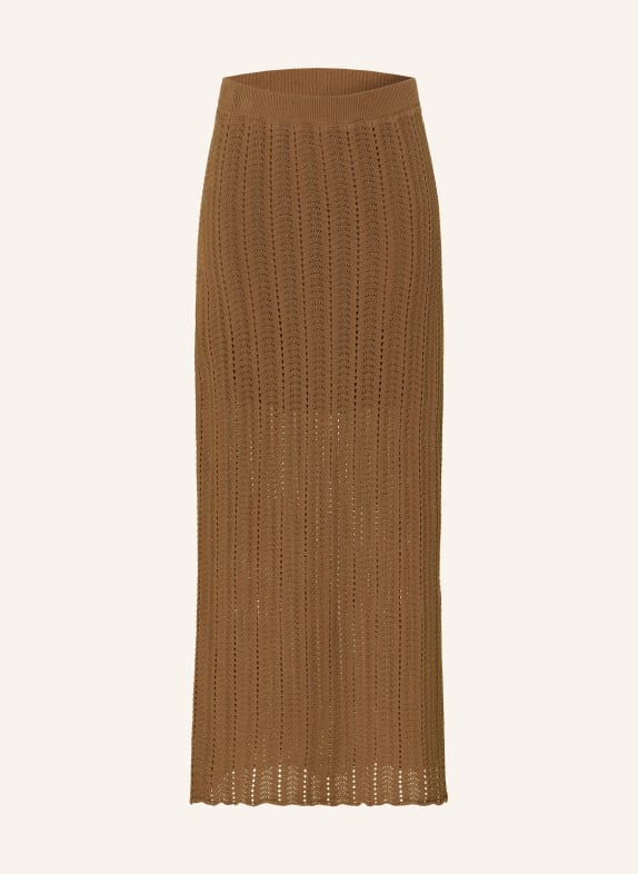 Rich & Royal Gebreide rok BRUIN