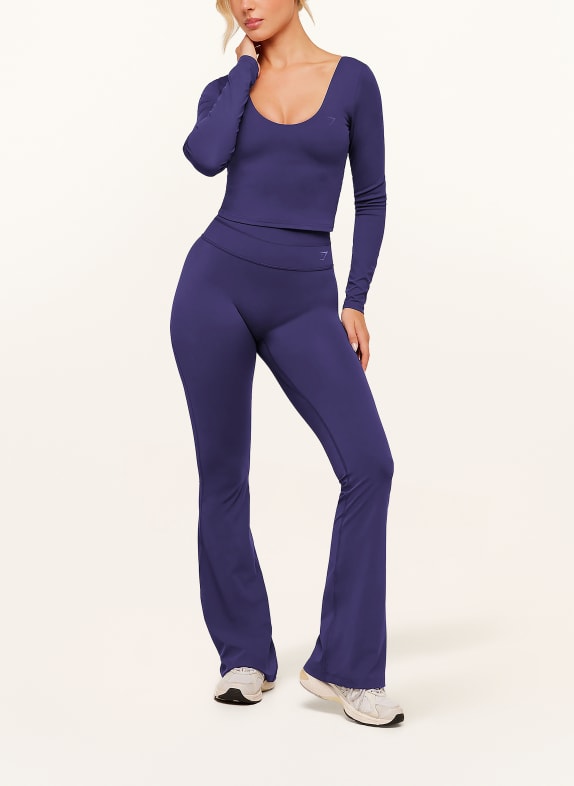 GYMSHARK Tights MAY MOVEMENT FLARE DUNKELLILA