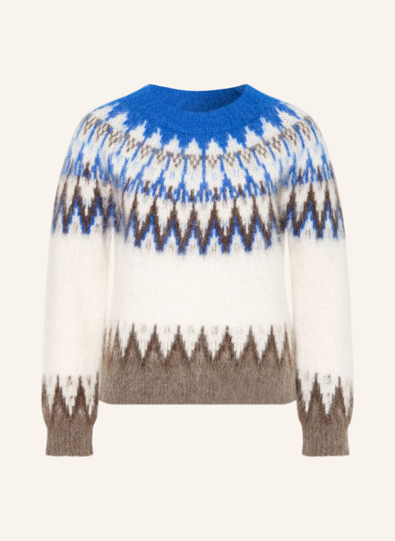 darling harbour Trui met alpaca offwhite / blue