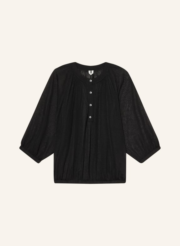 ARKET Strick-Blusenshirt mit 3/4-Arm SCHWARZ