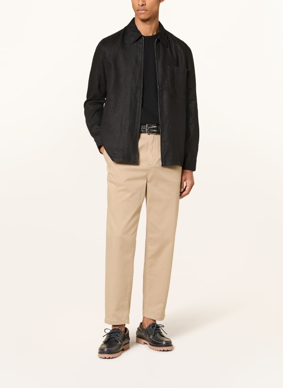 Marc O'Polo Overshirt aus Leinen SCHWARZ