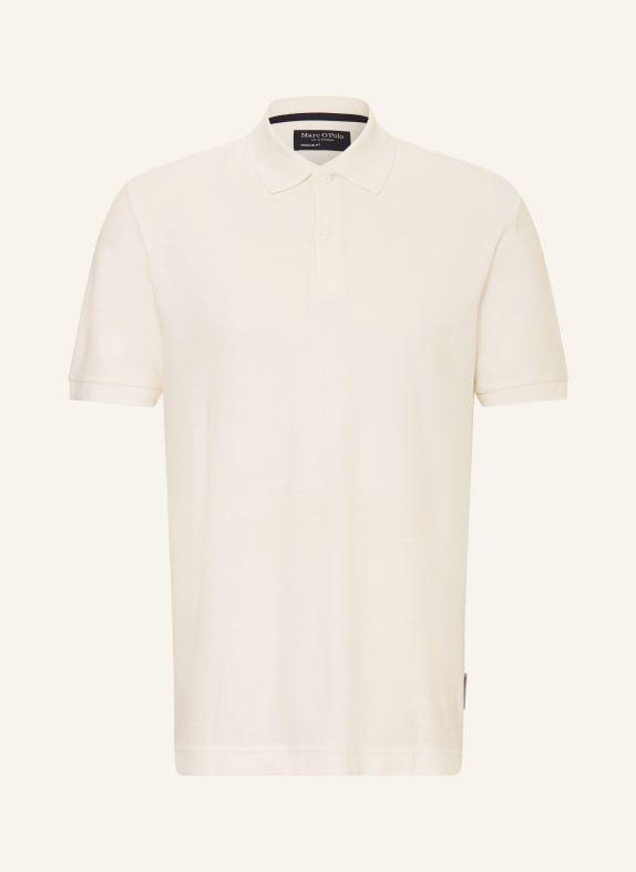 Marc O'Polo Polo tričko z jerseyu, regular fit, s lnem BÍLÁ