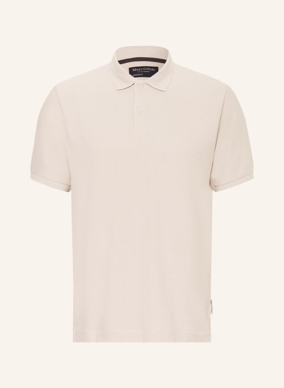 Marc O'Polo Polo tričko z jerseyu, regular fit, s lnem SVĚTLE ŠEDÁ