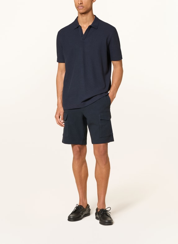 Marc O'Polo Cargoshorts Regular Fit DONKERBLAUW