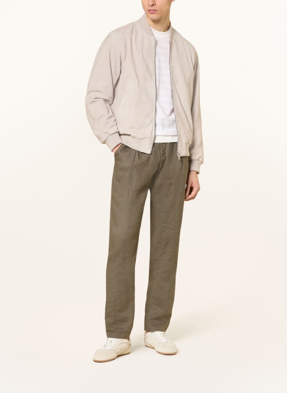 Marc O'Polo Lederblouson HELLGRAU