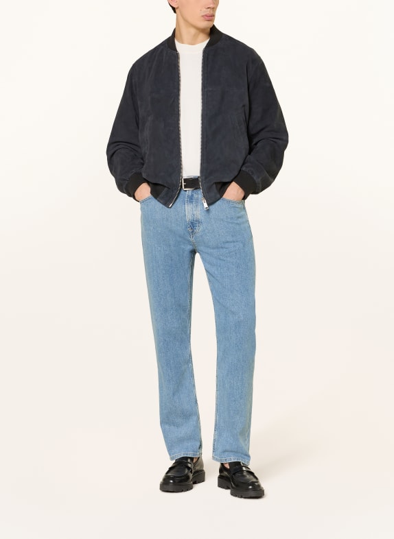 Marc O'Polo Leren blouson DONKERBLAUW
