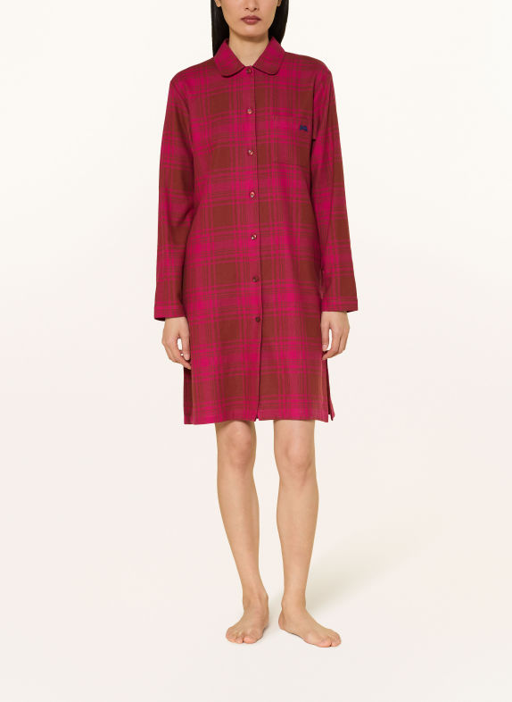 SHORT STORIES Flanell nightgown FUCHSIA / DARK RED
