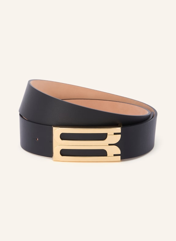 VICTORIA BECKHAM Ledergürtel DORIAN SCHWARZ / GOLD
