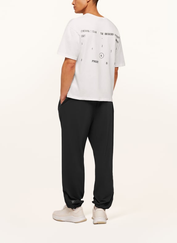 GYMSHARK Oversized-Shirt WEISS / DUNKELGRAU