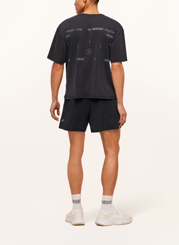 GYMSHARK Oversized-Shirt SCHWARZ / DUNKELGRAU