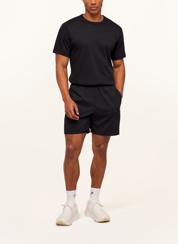 GYMSHARK T-Shirt OFF DUTY SCHWARZ