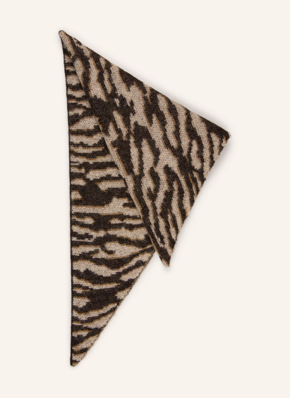 darling harbour Dreieckstuch mit Alpaka BROWN