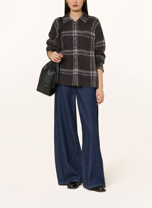 darling harbour Gebreid vest met alpaca BROWN