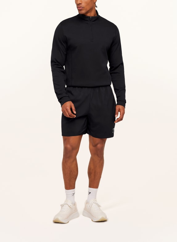 GYMSHARK Jersey-Troyer OFF DUTY SCHWARZ