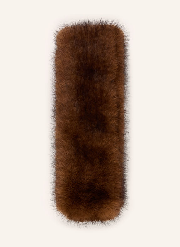 darling harbour Faux fur scarf HAZELNUT