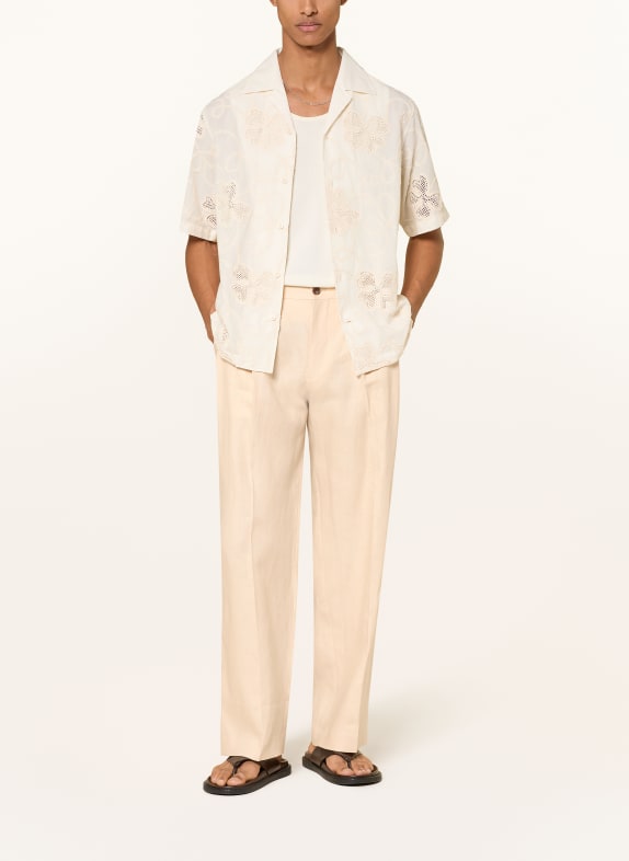 NN.07 Leinenhose JUSTIN Relaxed Fit CREME