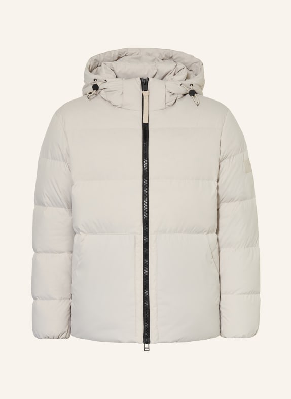 Marc O'Polo Down jacket with removable hood BEIGE