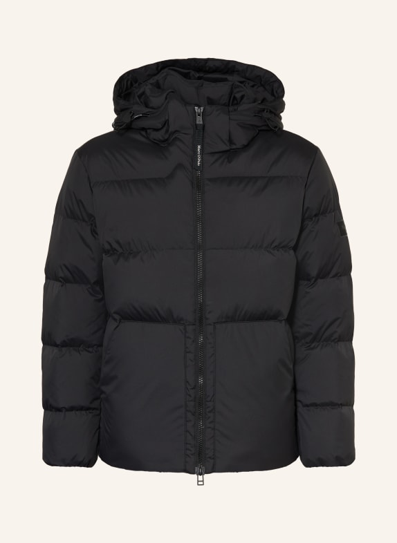 Marc O'Polo Down jacket with removable hood BLACK