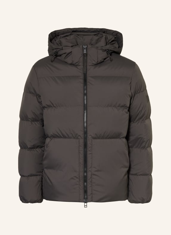Marc O'Polo Down jacket with removable hood KHAKI