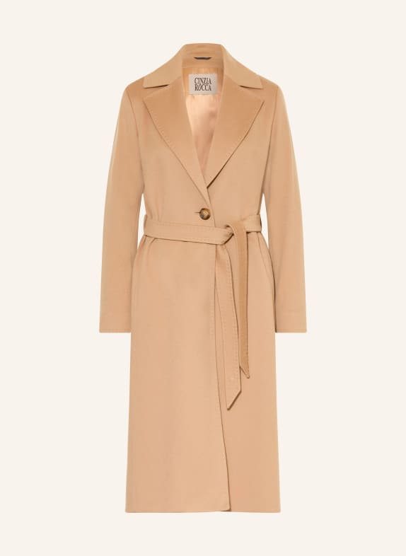 CINZIA ROCCA Wollmantel CAMEL