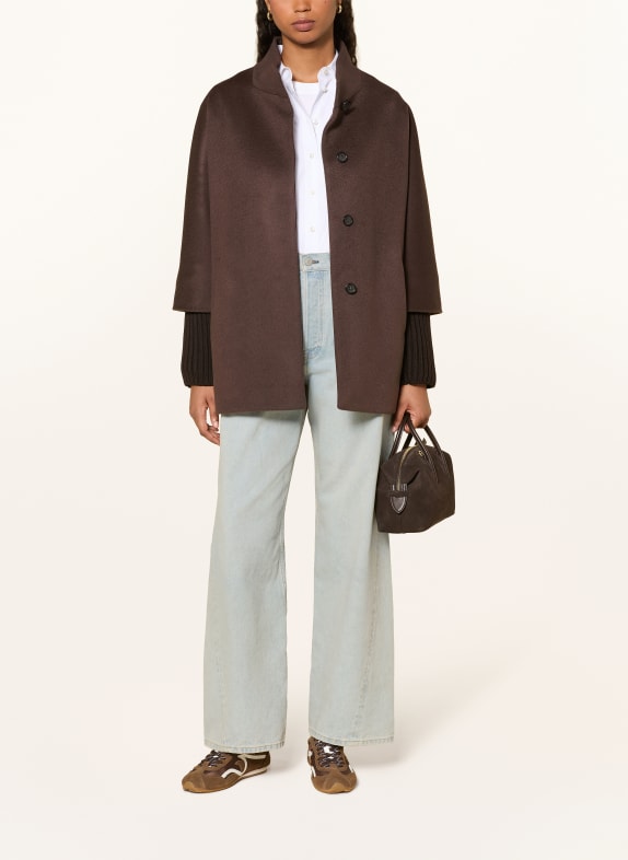 CINZIA ROCCA Veste à manches 3/4 MARRON FONCÉ